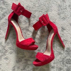 Red Steve Madden Heels Size 8